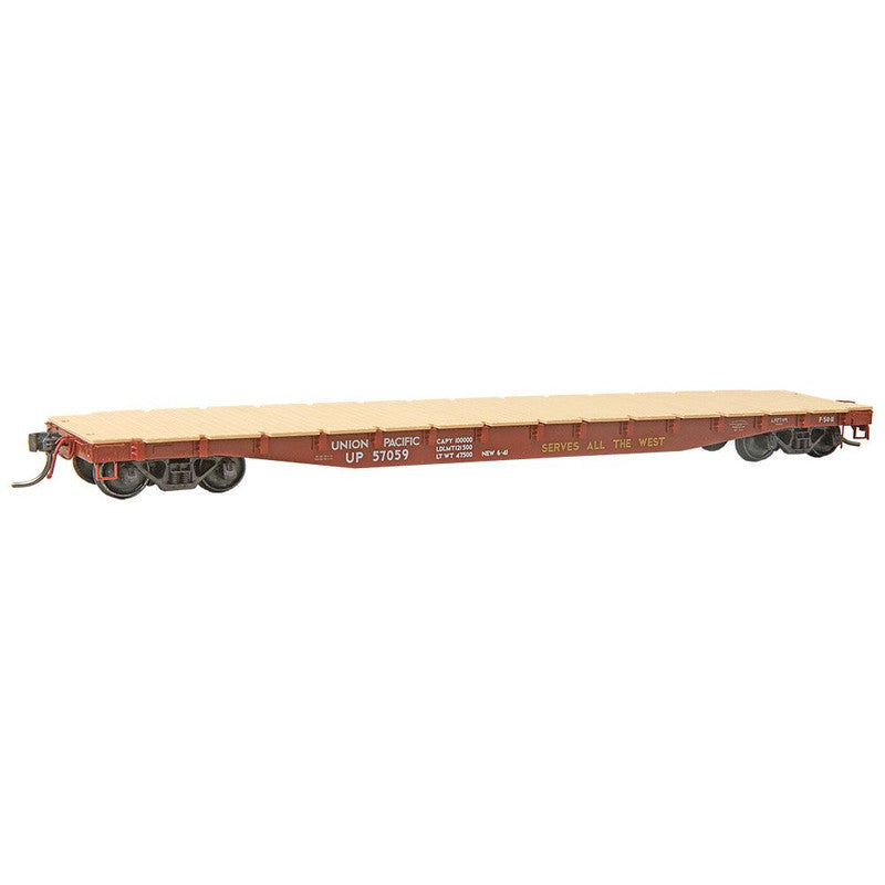 Kadee 9506 HO Union Pacific 50 Ton AAR Flat Car Ready-To-Run #57059