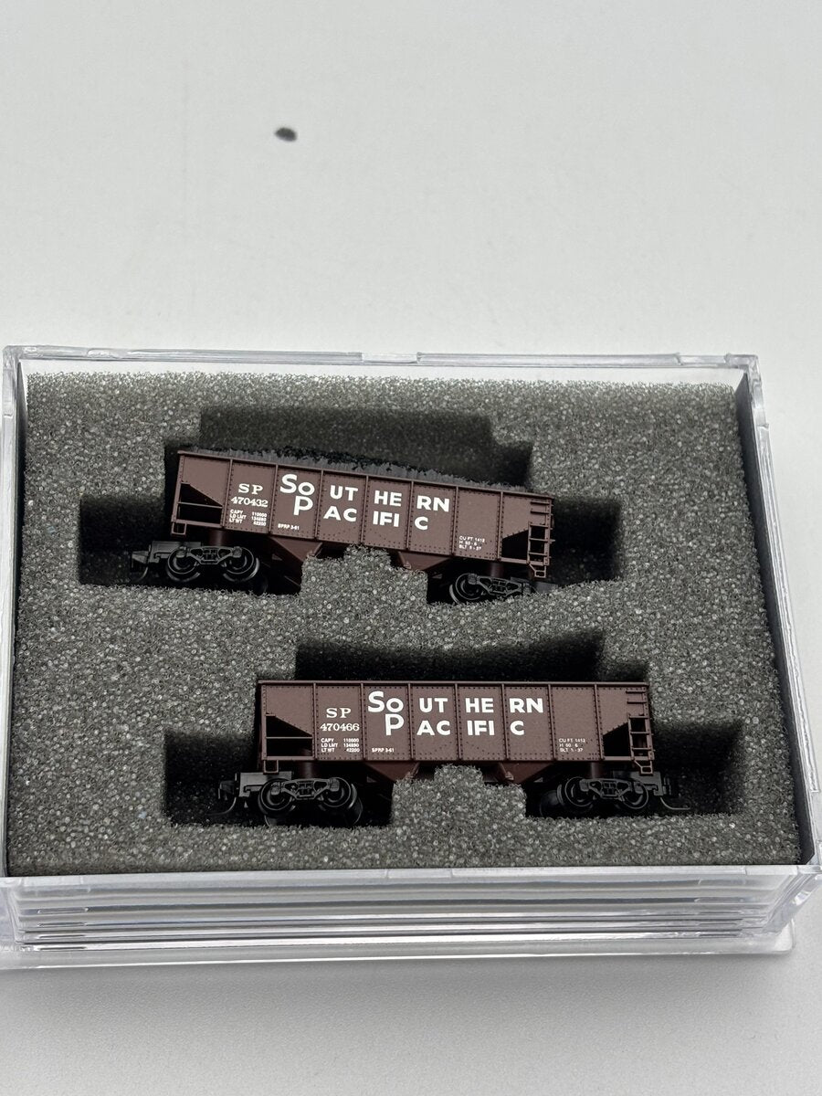 Full Throttle WDW-2017 Z SP Southern Pacific 2-Bay Hopper w/ Coal Load Set #3