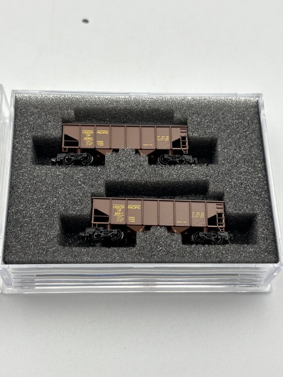 Full Throttle WDW-2009 Z UNION PACIFIC 33' OPEN HOPPERS W/ LOADS - 2PAK - SET #3