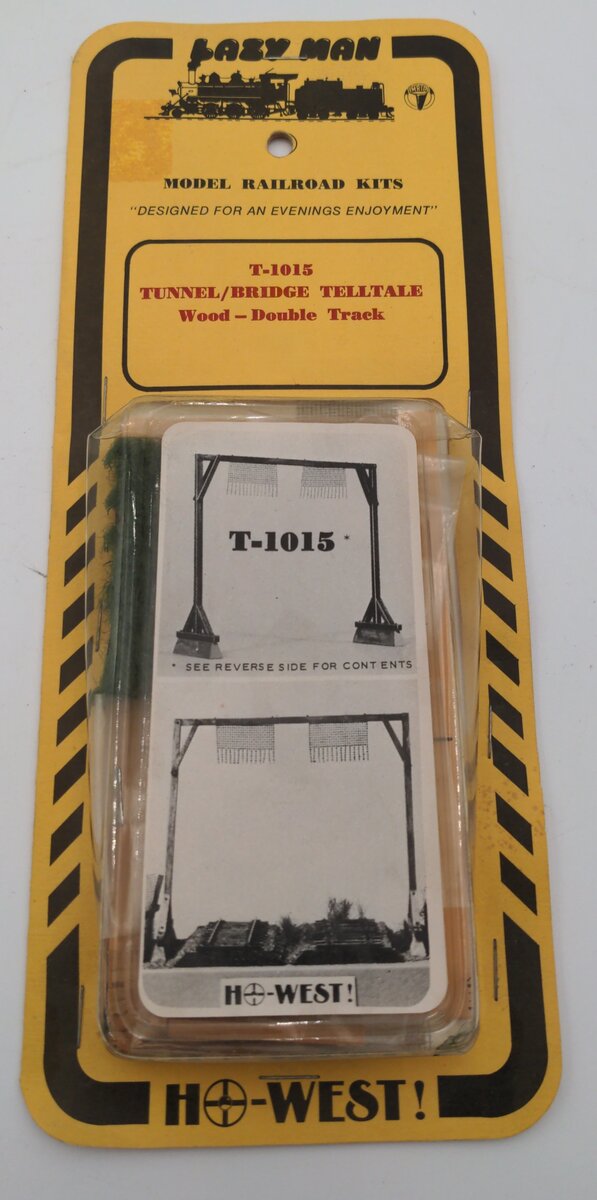 HO West T-1015 Tunnel/Bridge TellTale Wood - Double Track