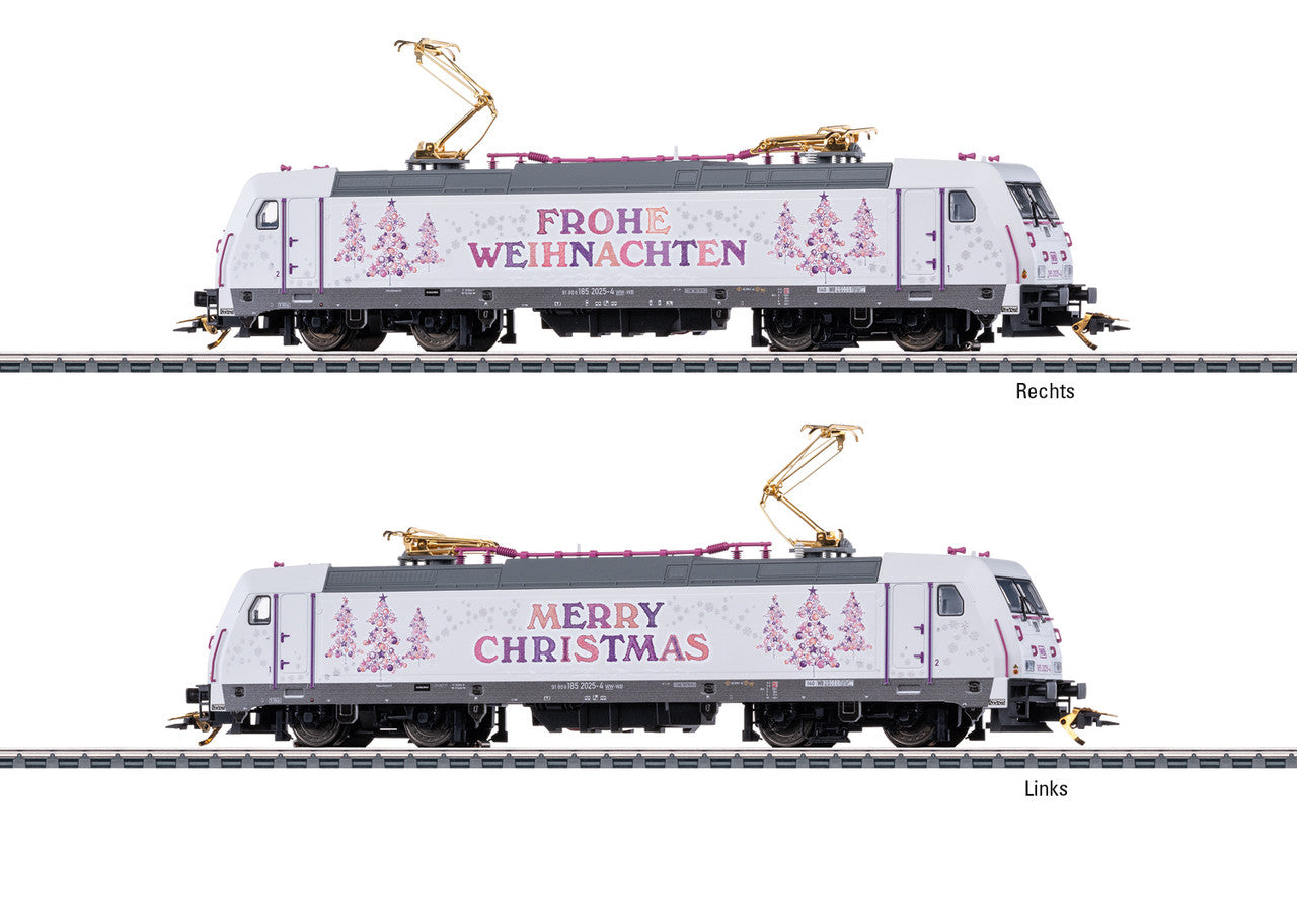 Marklin 36025 HO Christmas Class 185.2 Electric Locomotive