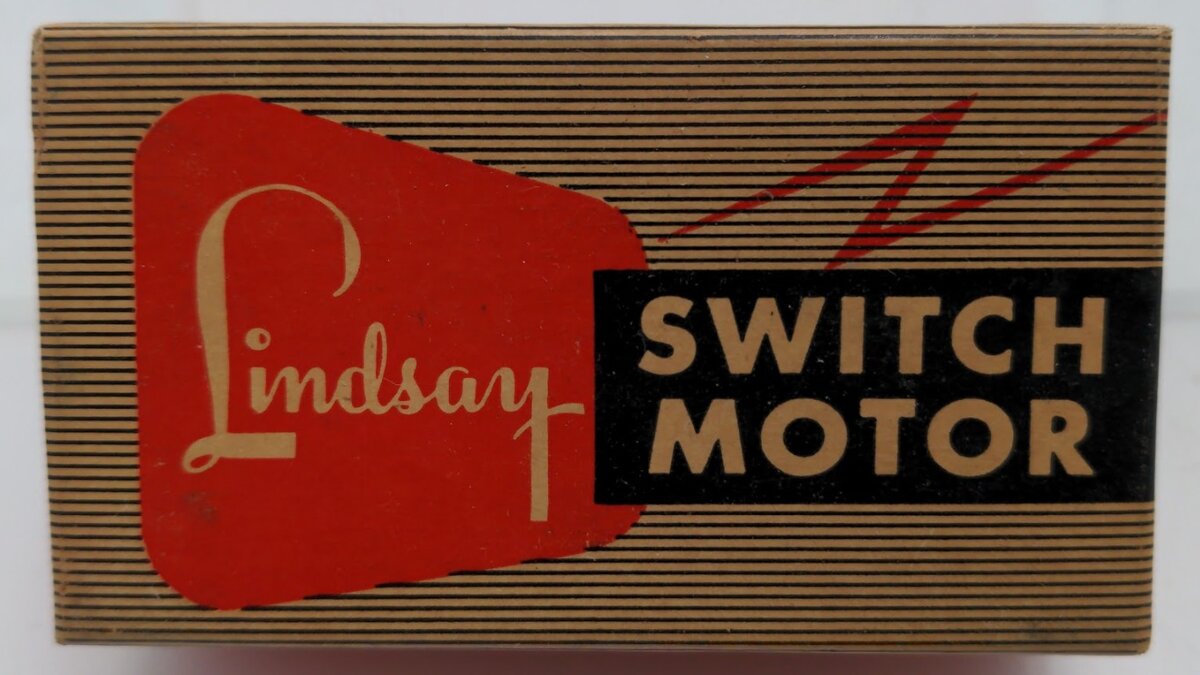 Lindsay L-1085 Vintage Switch Motor W/Wiring Instructions For All Gauges
