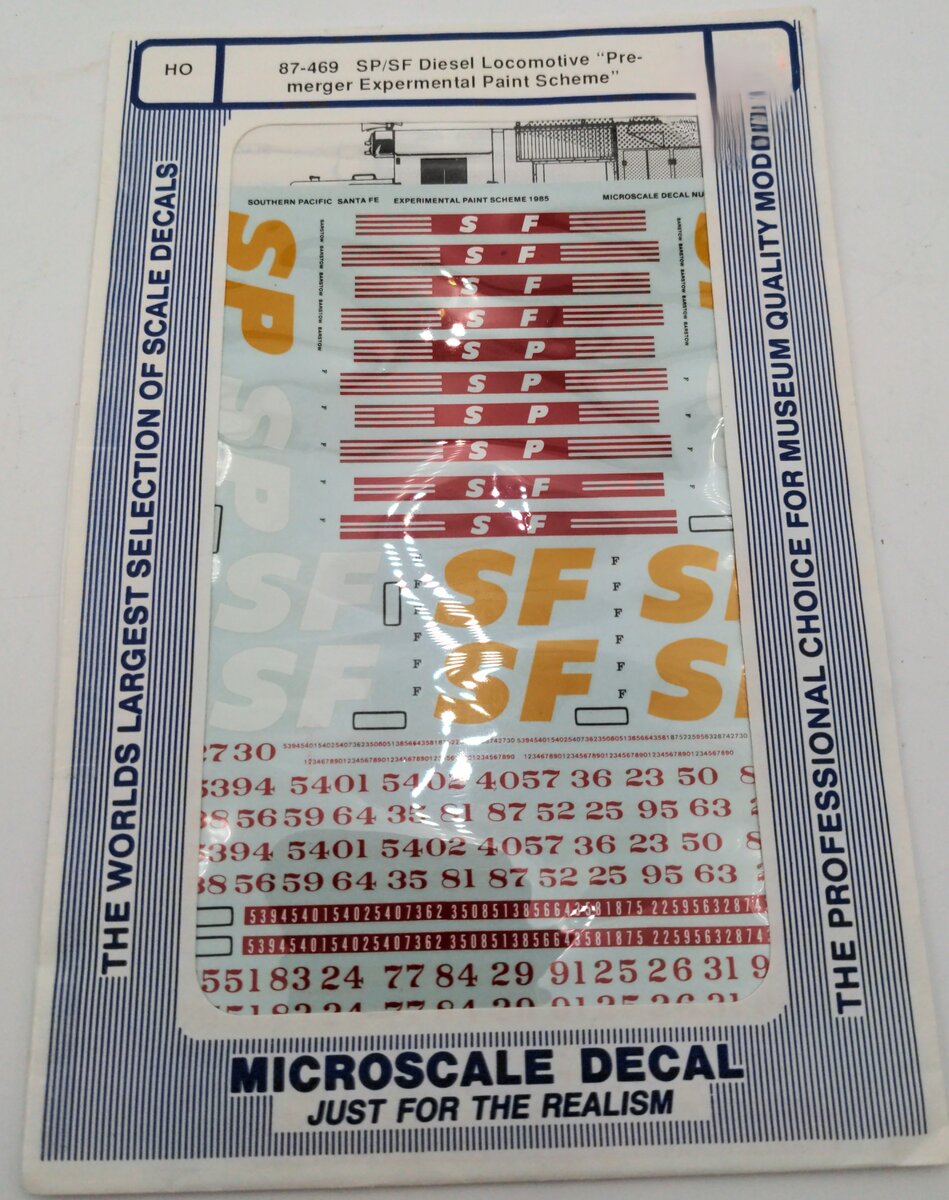 Microscale 87-469 SP/SF Diesel Locomotives 