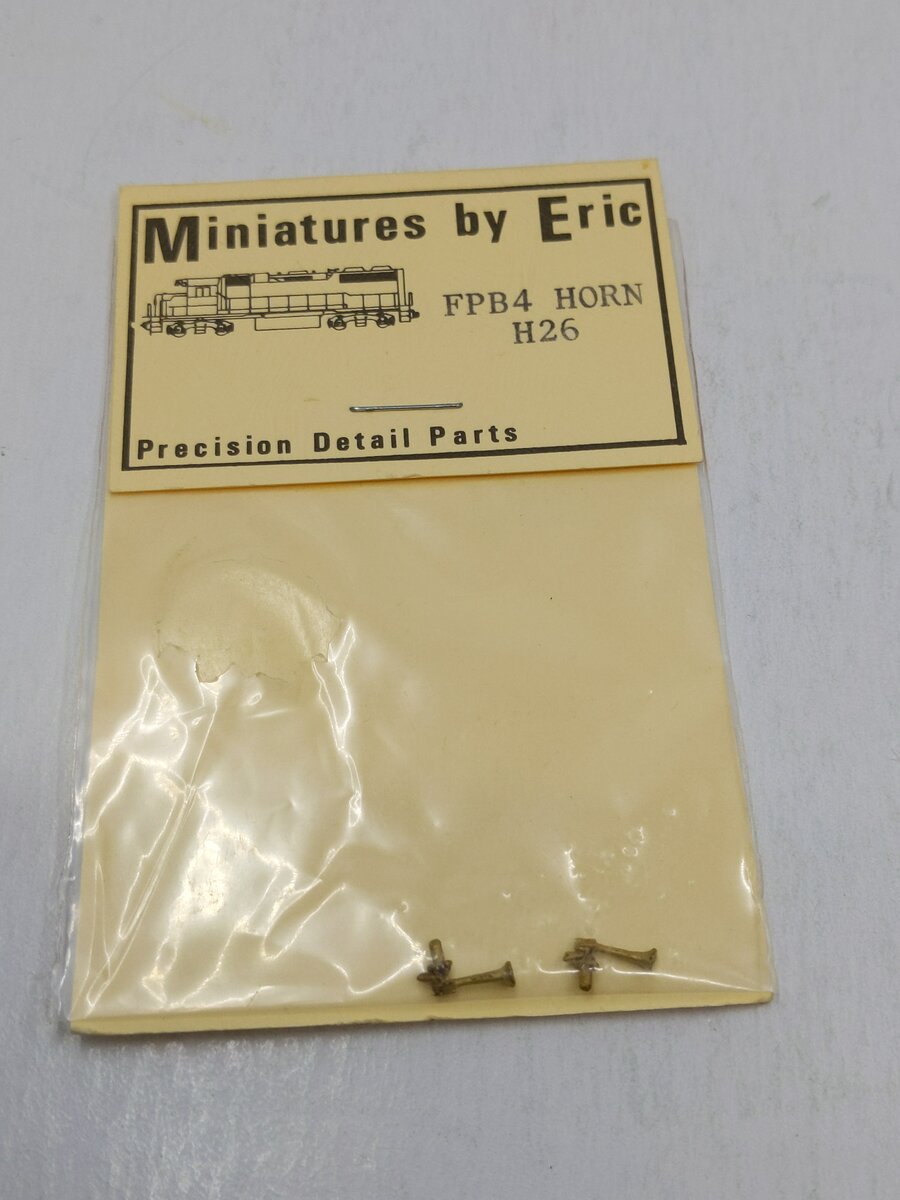 Miniatures By Eric H26 HO Scale Brass FPB Horn Part (Pack of 2)