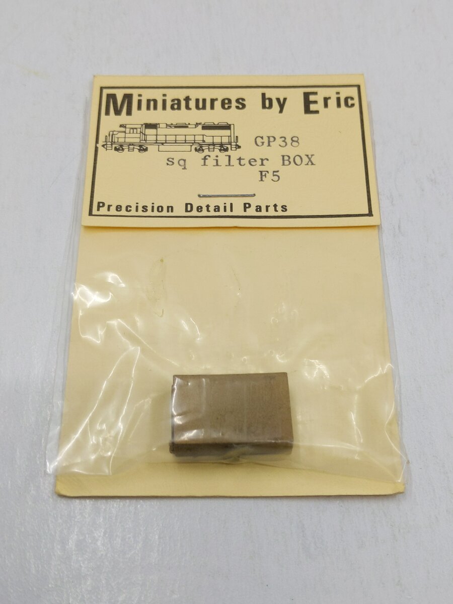 Miniatures By Eric F5 HO Scale Brass GP38 sq Filter Box