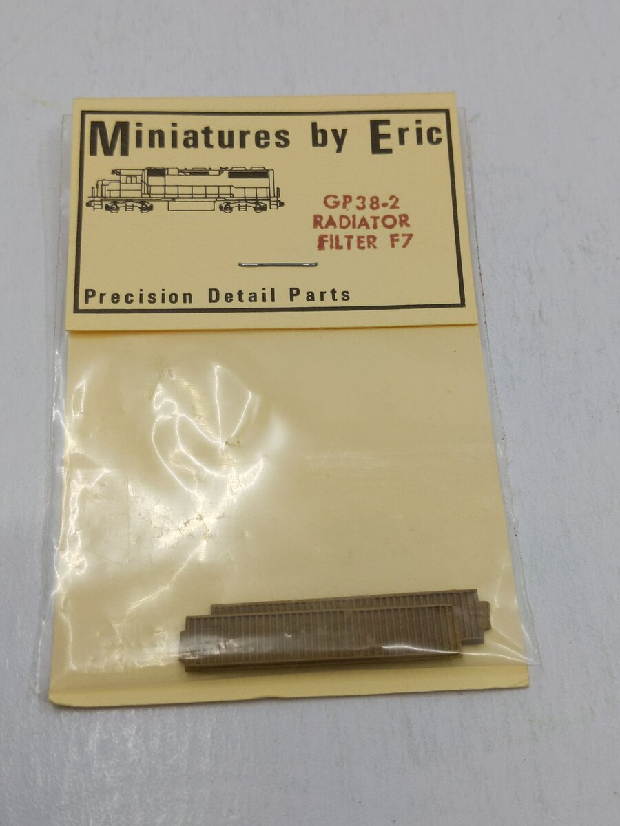 Miniatures By Eric F7 HO Scale Brass GP38-2 Radiator Filter Part