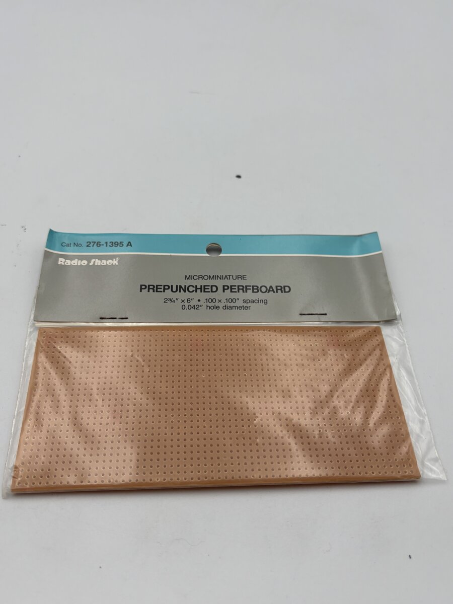 Radio Shack 276-1395A Microminiature Prepunched Perfboard