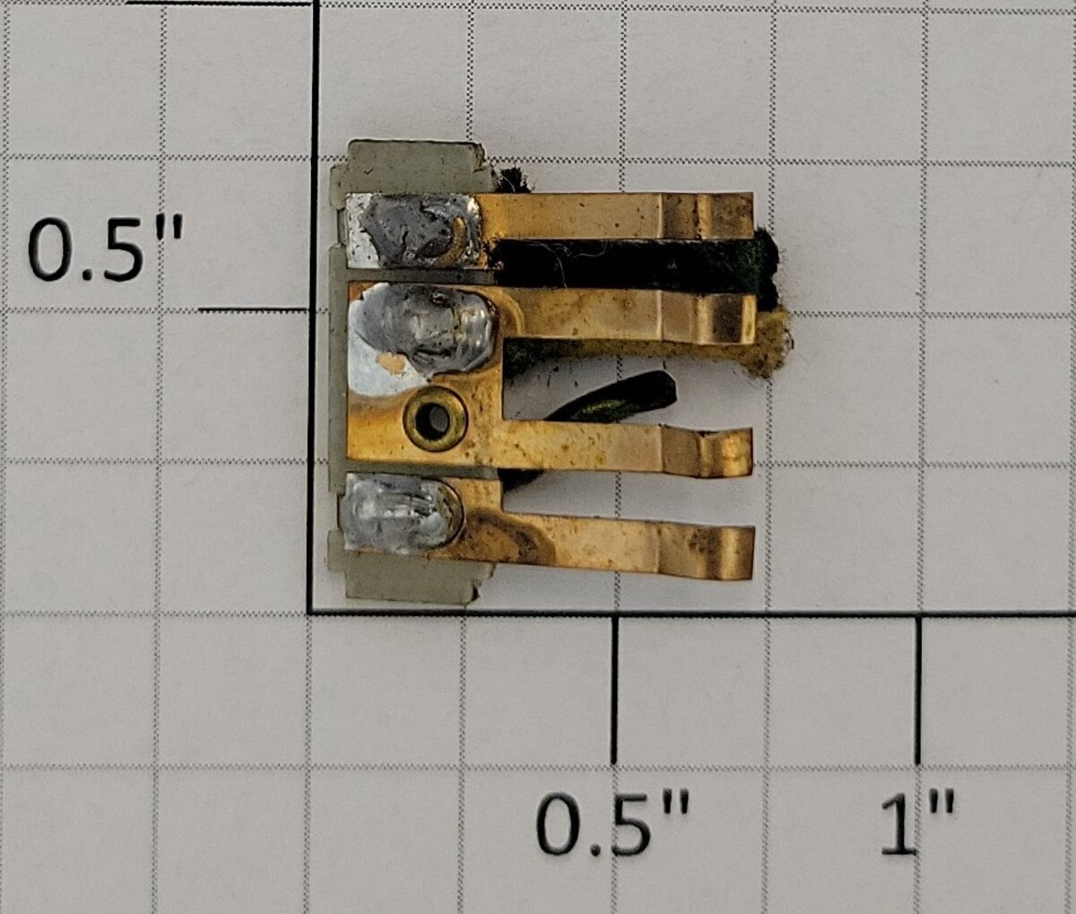 Lionel 100-45X E-Unit 4-Finger Contact with Short Wires