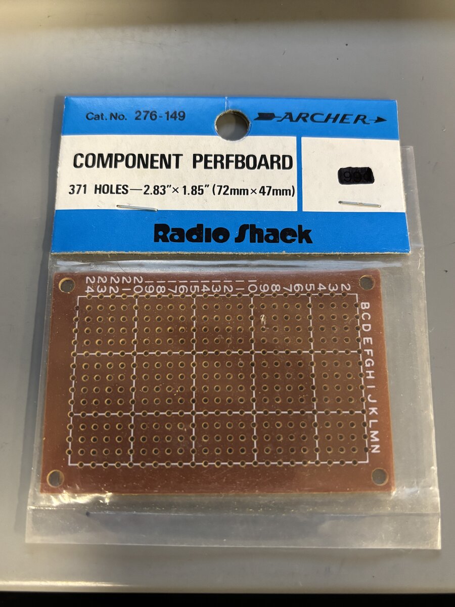 Radio Shack 276-149 N Component Perfboard