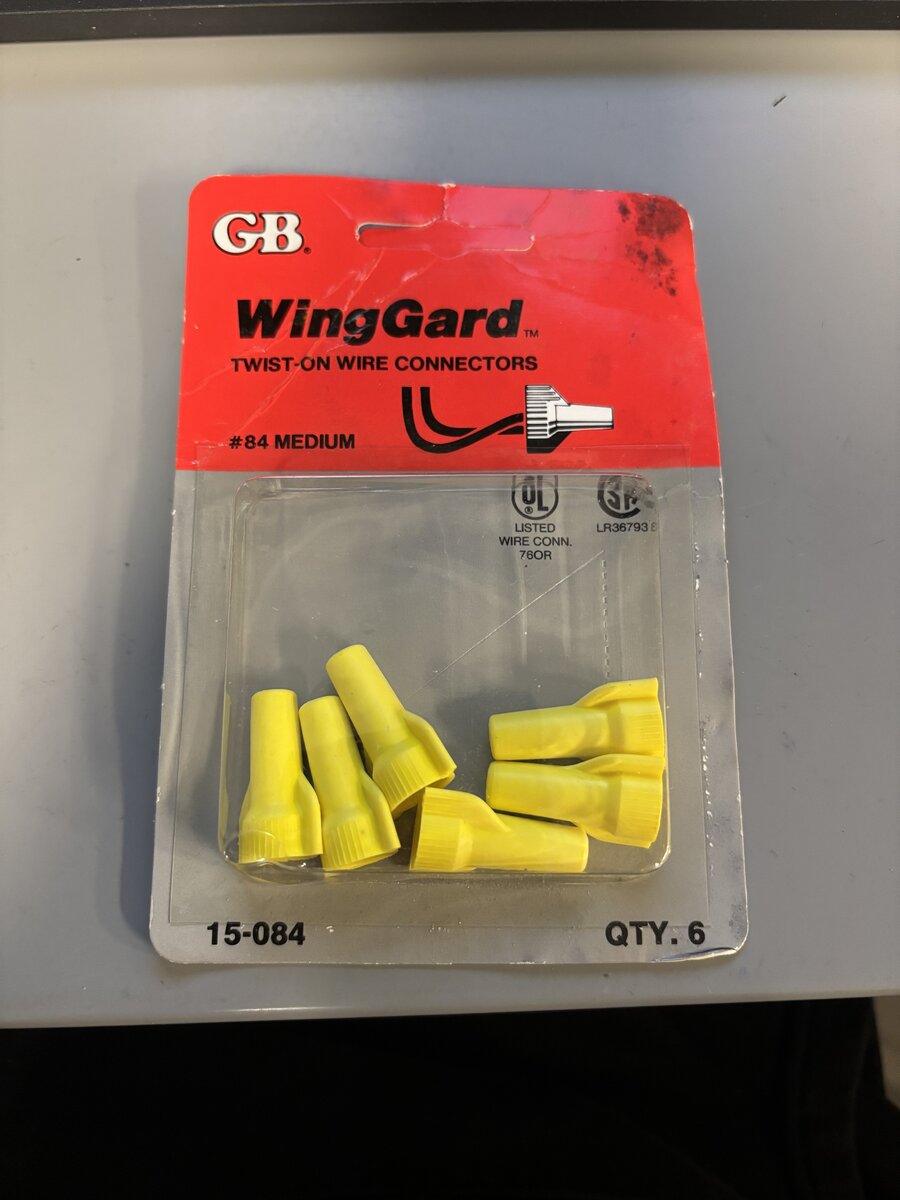 WingGard 15-084 Twist-On Wire Connectors #84 Medium