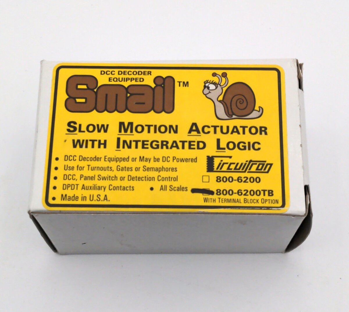 Circuitron 800-6200TB Smail Slow Motion Actuator w/Integrated Logic