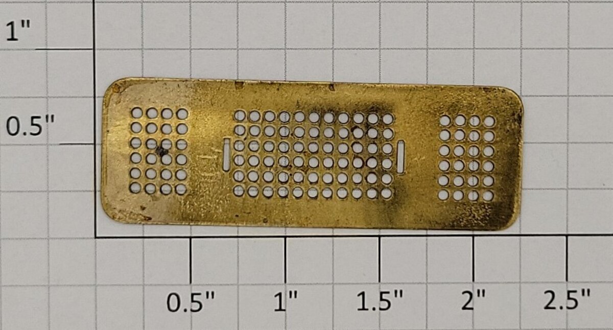 Lionel 381-408X Standard Gauge Brass Perforated Side Grill