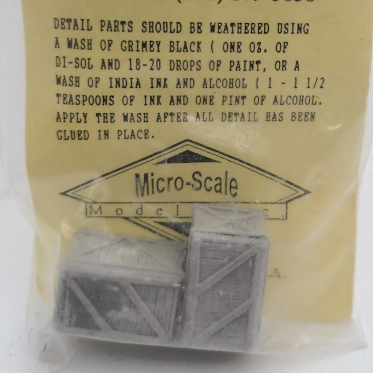 Micro-Scale Models 5036 All-Scale Unpainted Cast Metal Crates/Shipping Boxes