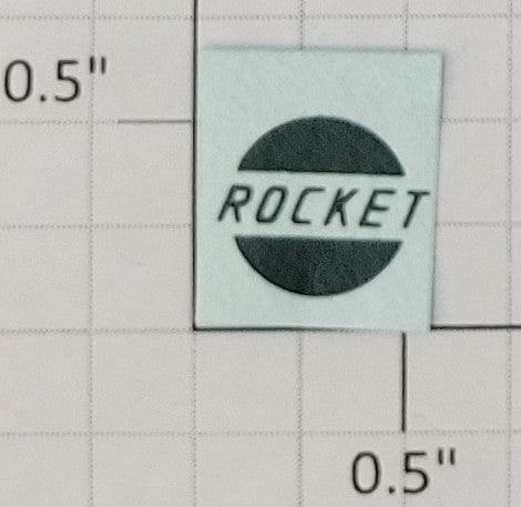 American Flyer WS0024 Green "Rocket" Nose Water Soluble Decal