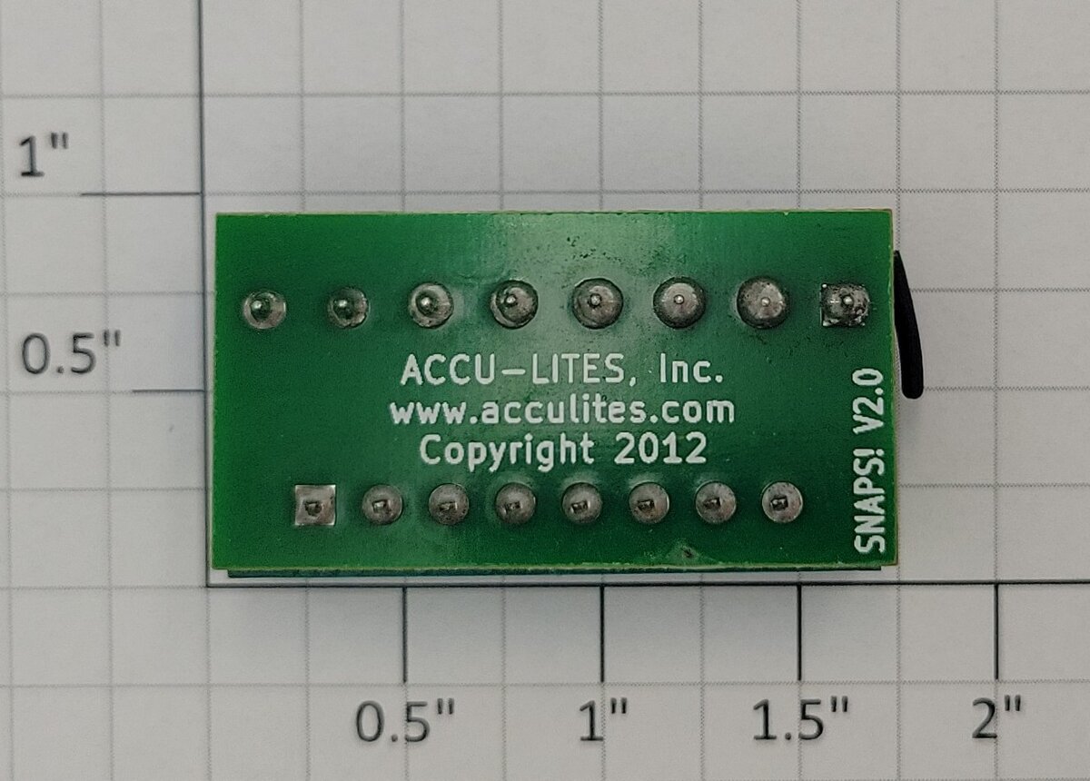 Accu-Lites 1006 Snaps! V2.0 EZ Tortoise Switch Connector PCB Circuit Board