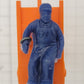 Lionel 356-34 Orange Baggage Cart with Unpainted Figure