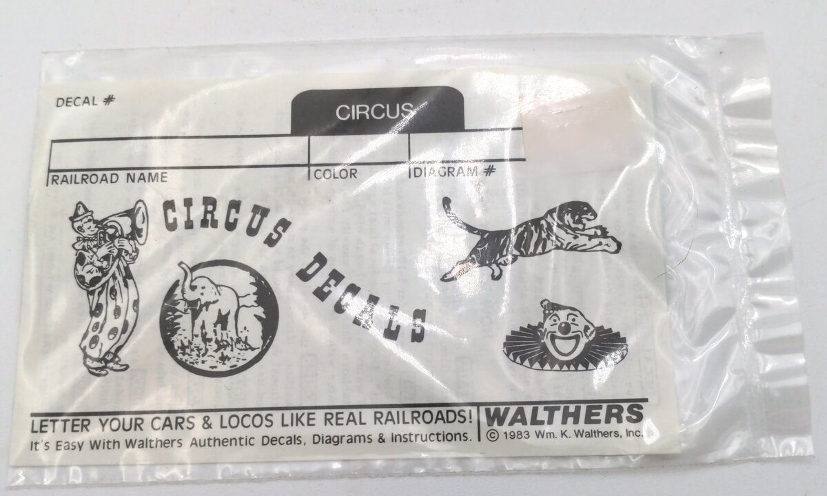 Walthers 934-706760 Circus Decals