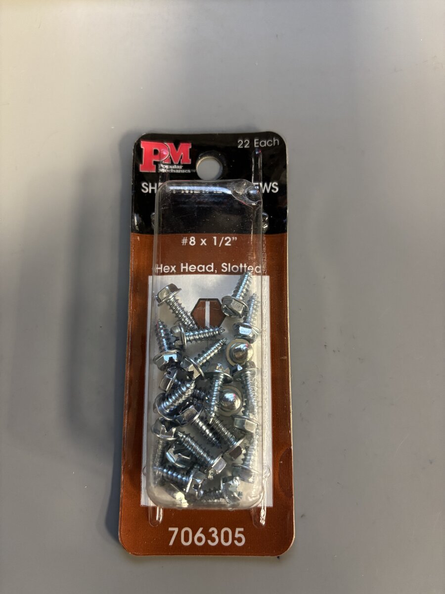 Popular Mechanics 706305 Sheet Metal Screws #8 x 1/2