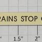 American Flyer FLV0224 #271 "Local Trains Stop On Signal" Sign