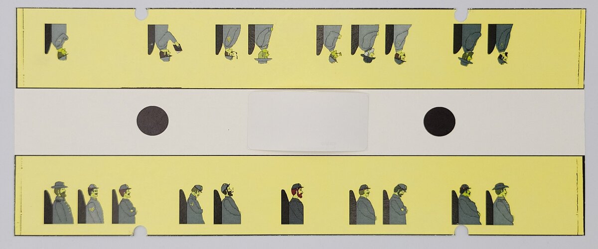 American Flyer D-183 Southern Troops Passenger Silhouette Insert #2