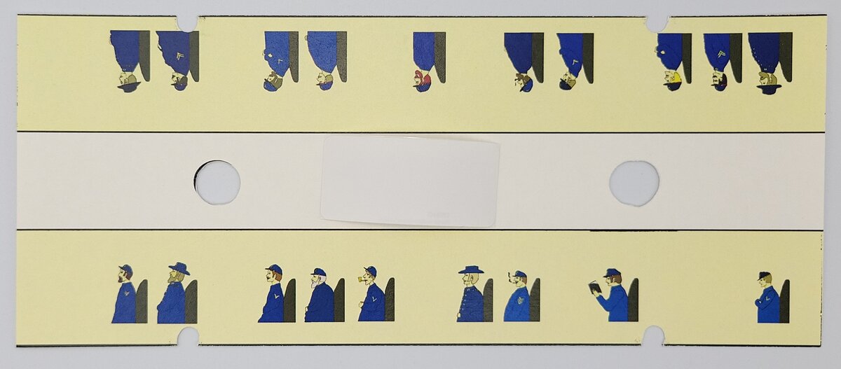 American Flyer D-185 Northern Troops Passenger Silhouette Window Insert #2