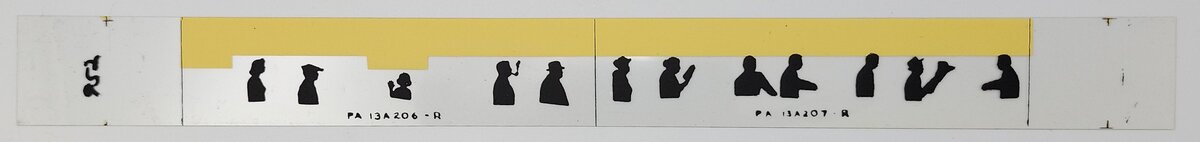 American Flyer PA-13A206-7R Right Passenger Car Clear Silhouette #952