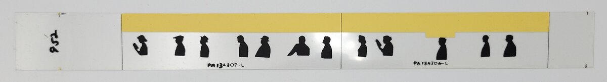 American Flyer PA-13A206-7L Left Passenger Car Clear Silhouette #952