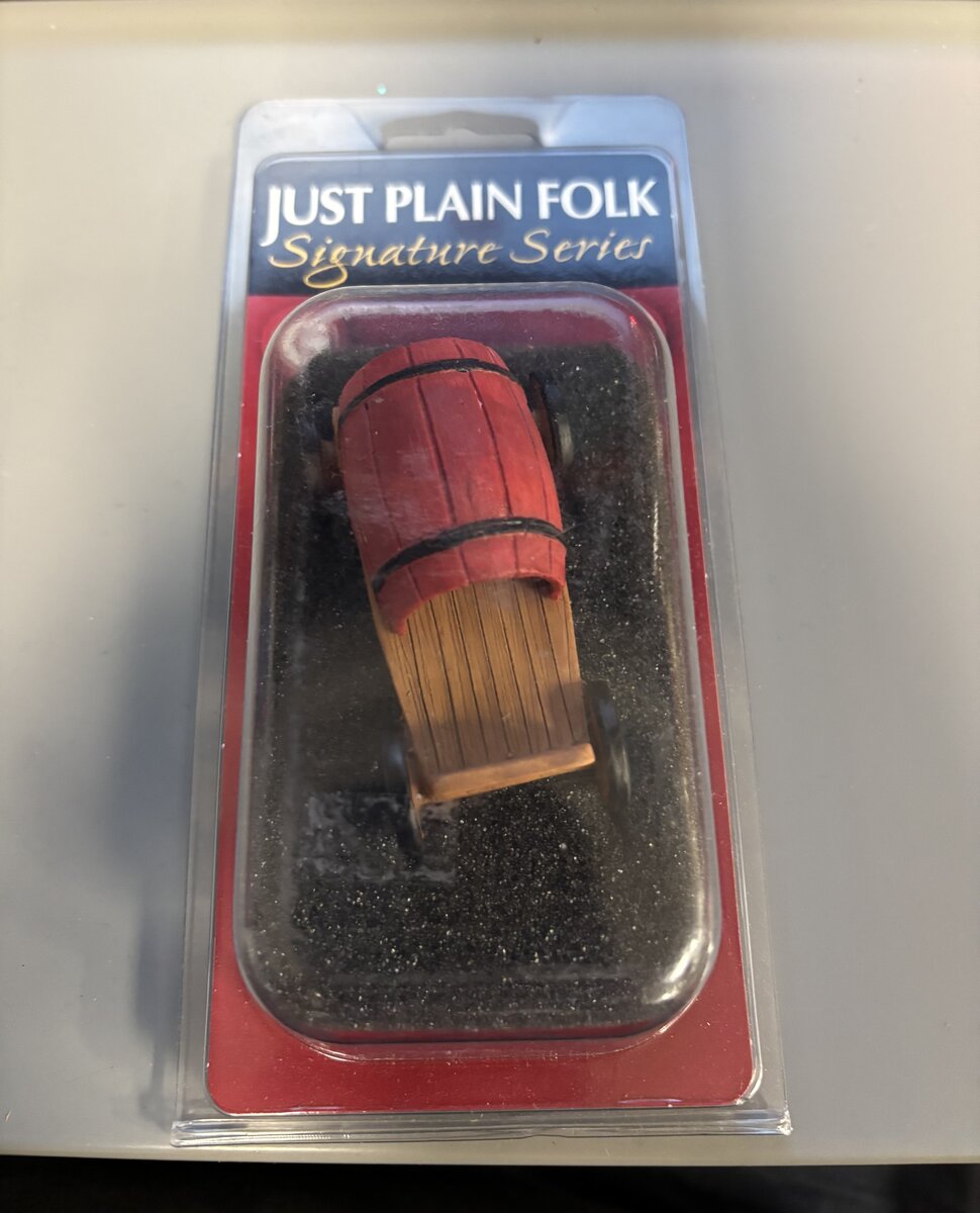 Just Plain Folk 1056 G Scale Train Figure Soapbox cart