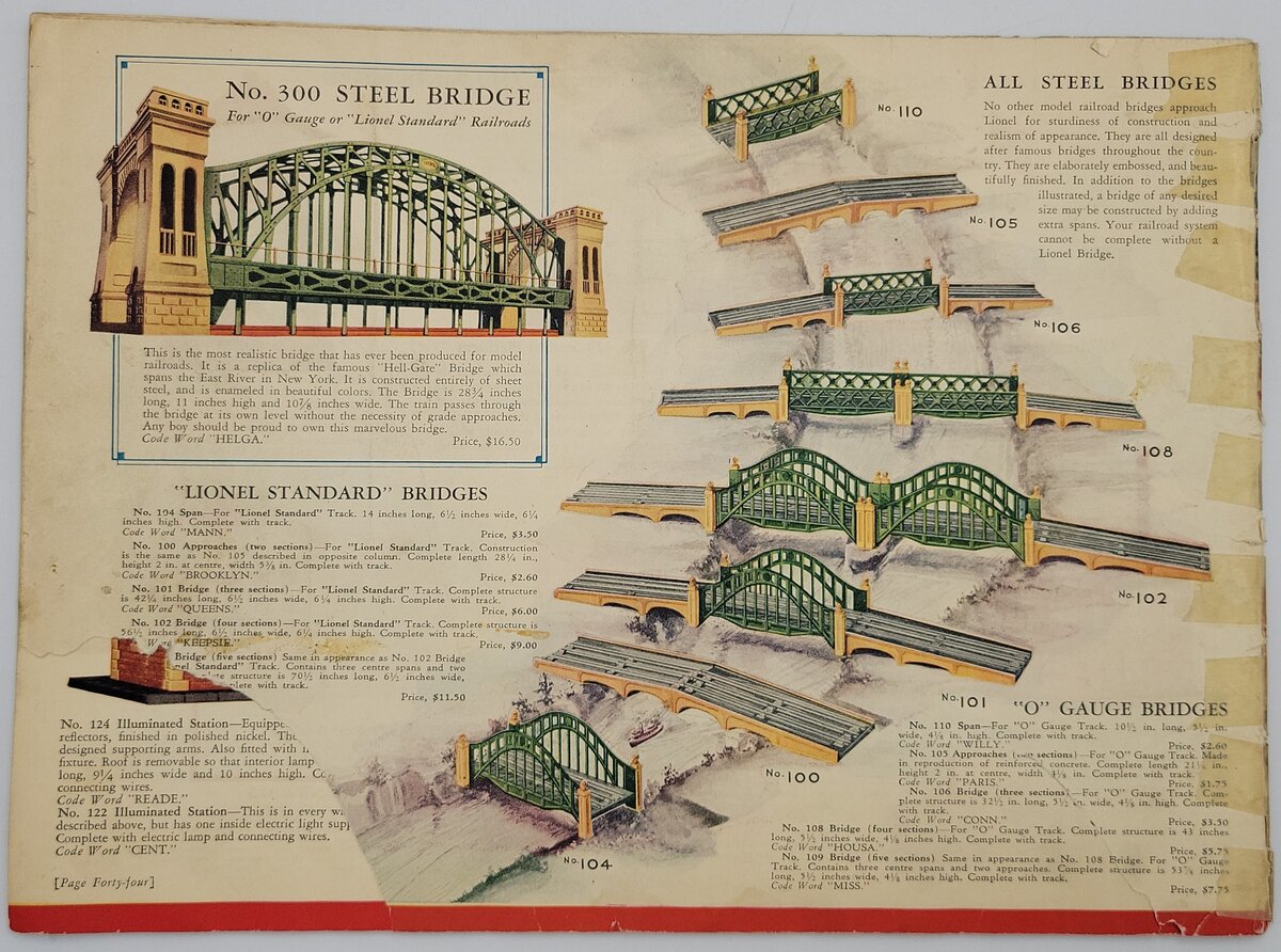 Lionel 1930-A Vintage Lionel 1930 Consumer Catalog