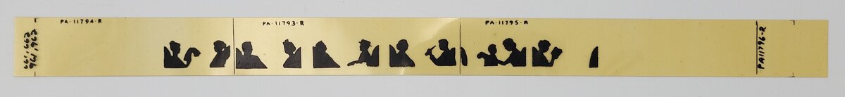 American Flyer PA-11796-R Right Hand Yellowed Passenger Car Window Silhouette