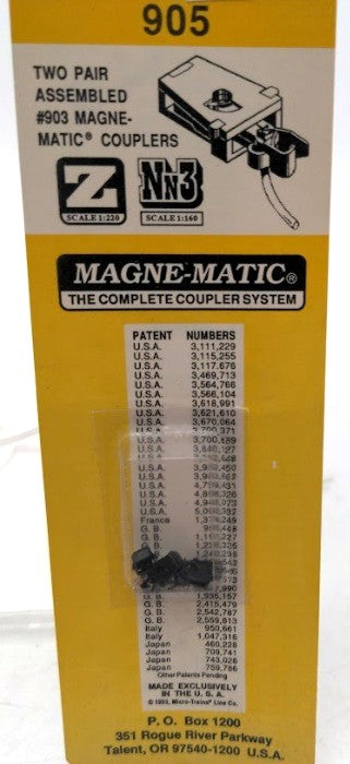 Micro-Trains 905 Z / Nn3 Scale Assembled # 903 Magne-Matic Couplers 2 Pair