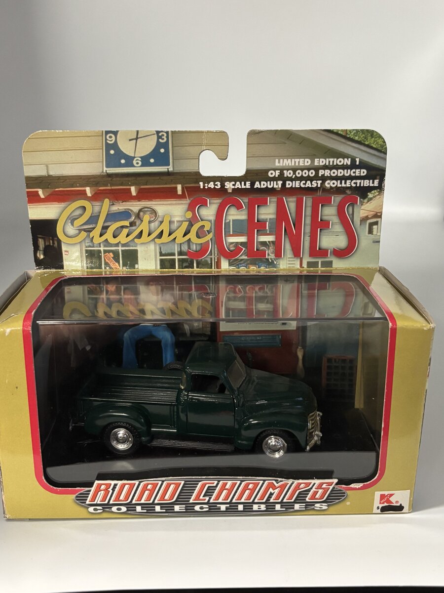 Miniature Road Champs 1/43 – Chevrolet 3100 Pick Up 1953 – Verte