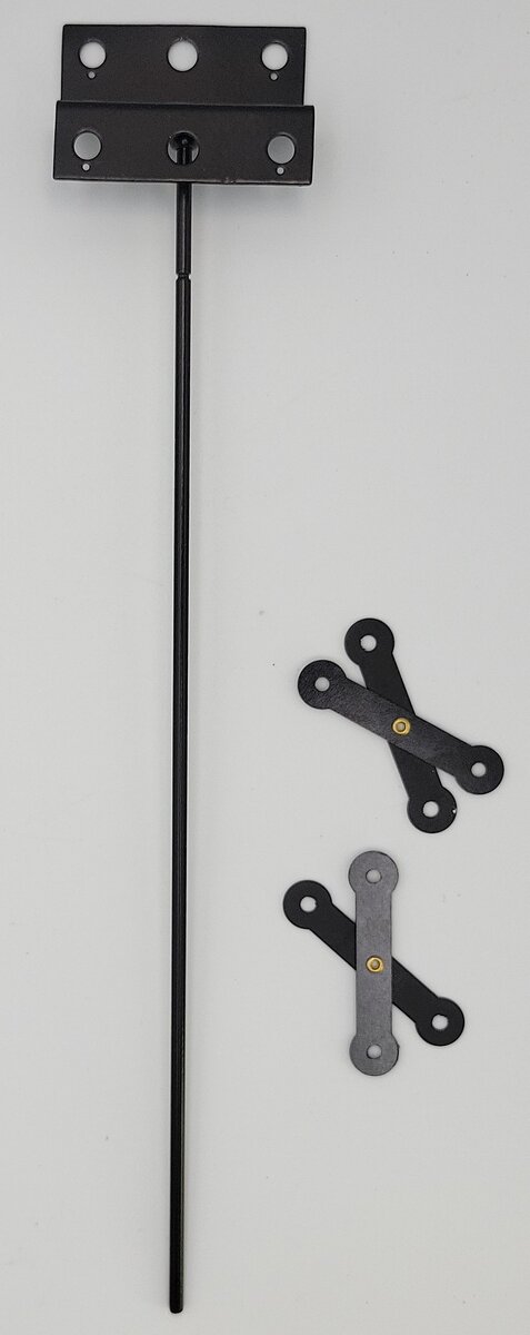 American Flyer JTR-165 S Scale 774 Bracket, Light Base and Rod Assembly