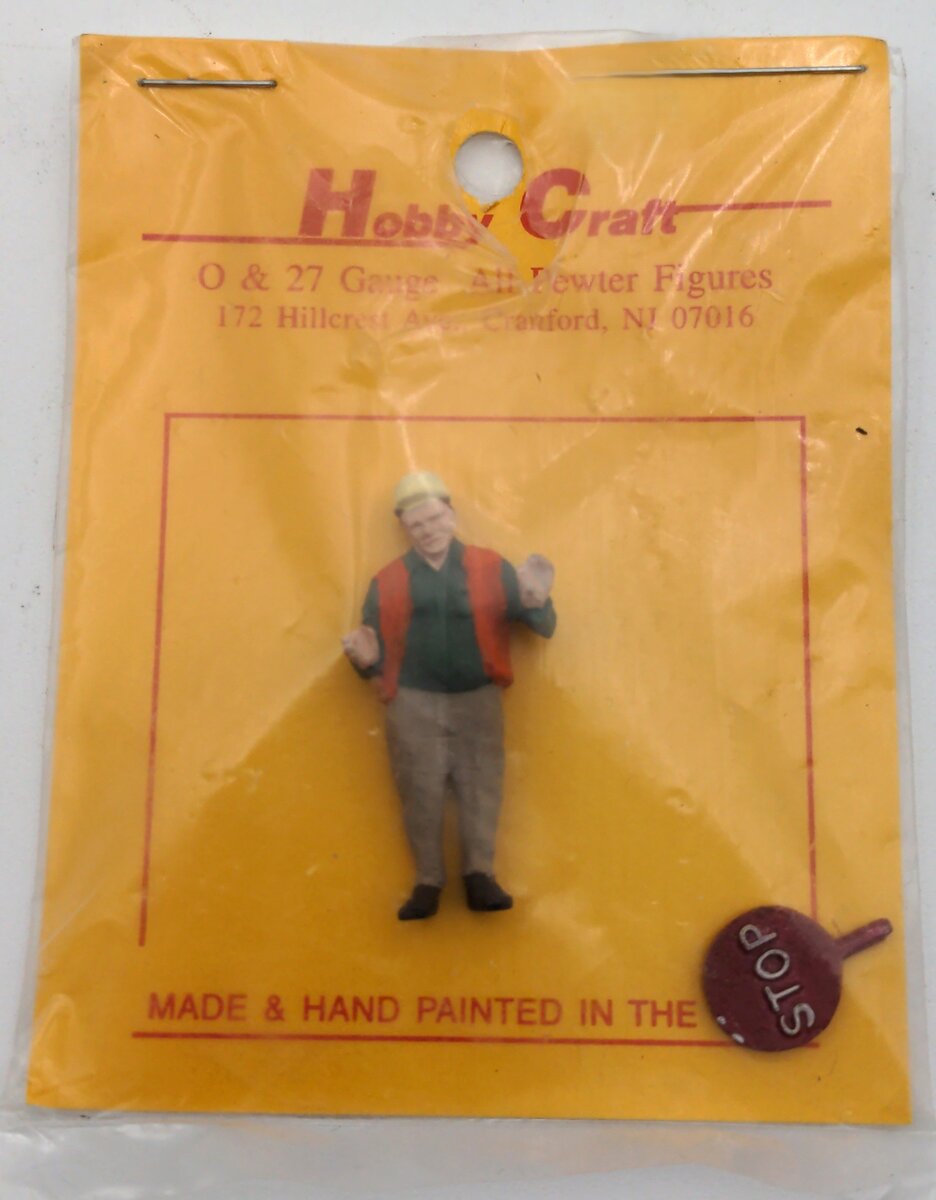 Hobby Craft 234 Construction Crossing Guard Pewter Figure