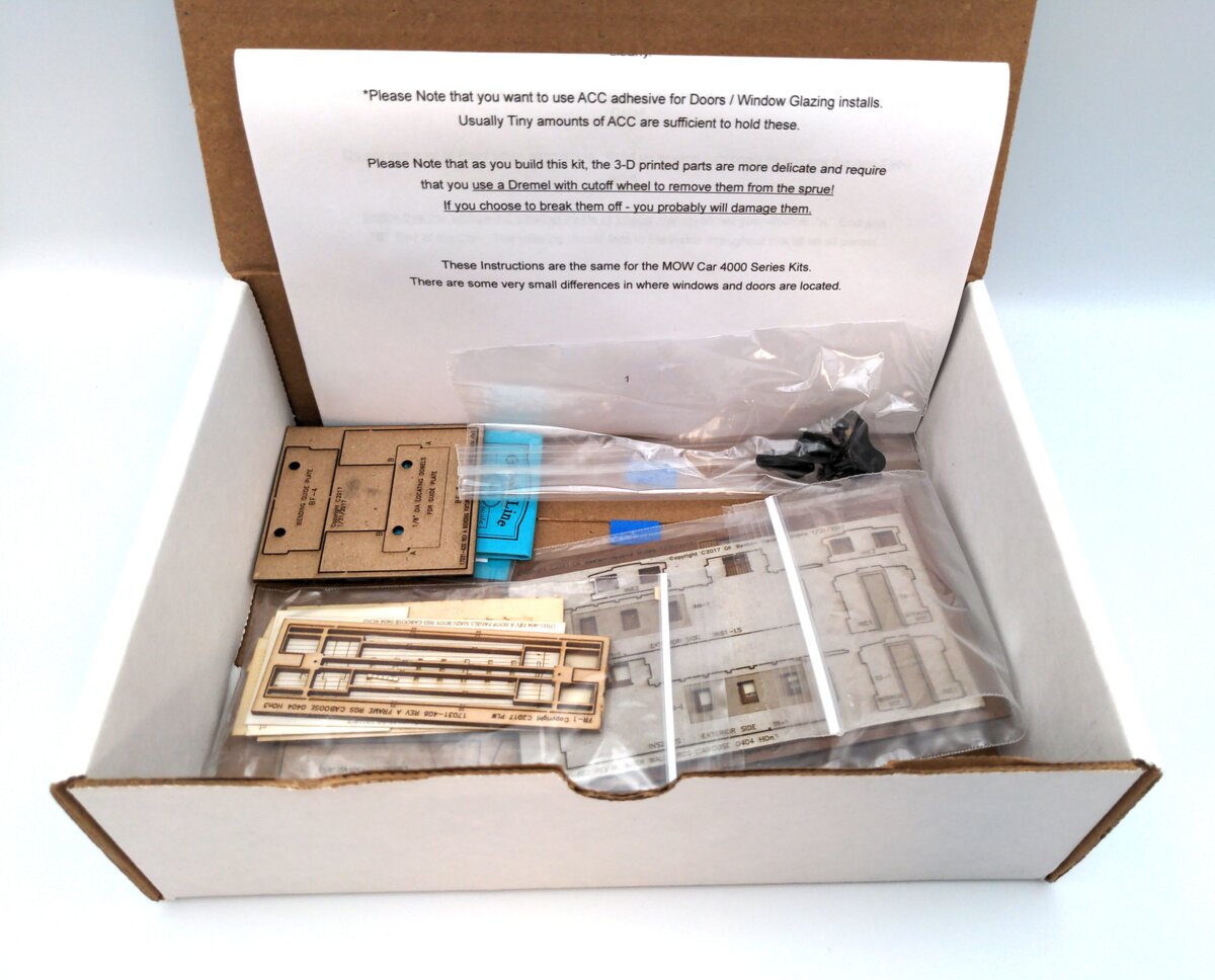 Narrow Gauge Colorado 01789 27' RGS Work Car Laser Cut Kit