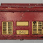 Lionel 248-1 Red Shell with Partial Brass Trim