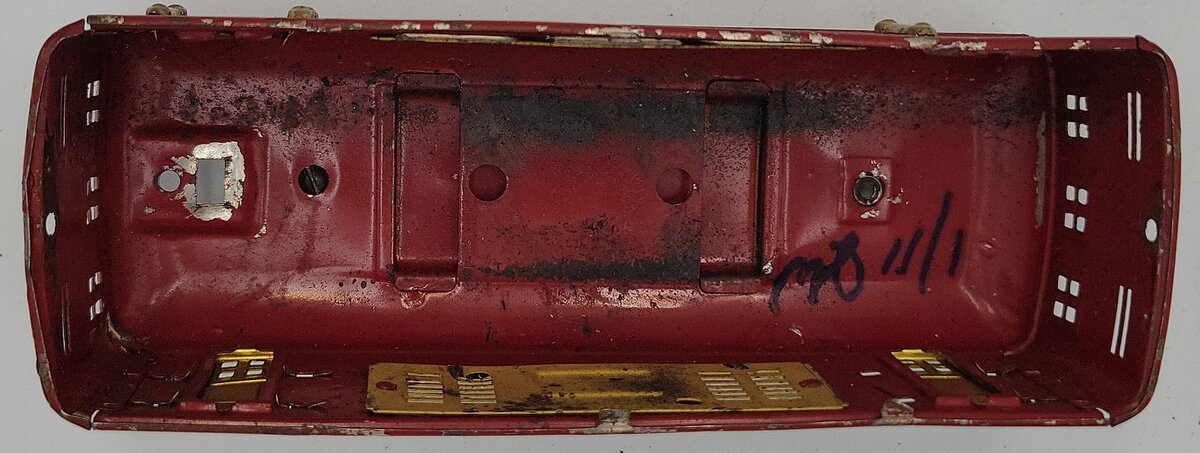 Lionel 248-1 Red Shell with Partial Brass Trim