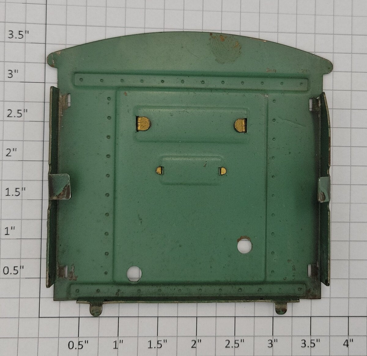 Lionel 219-64 Green 219 Derrick Crane Cab Rear Panel with Nameplates