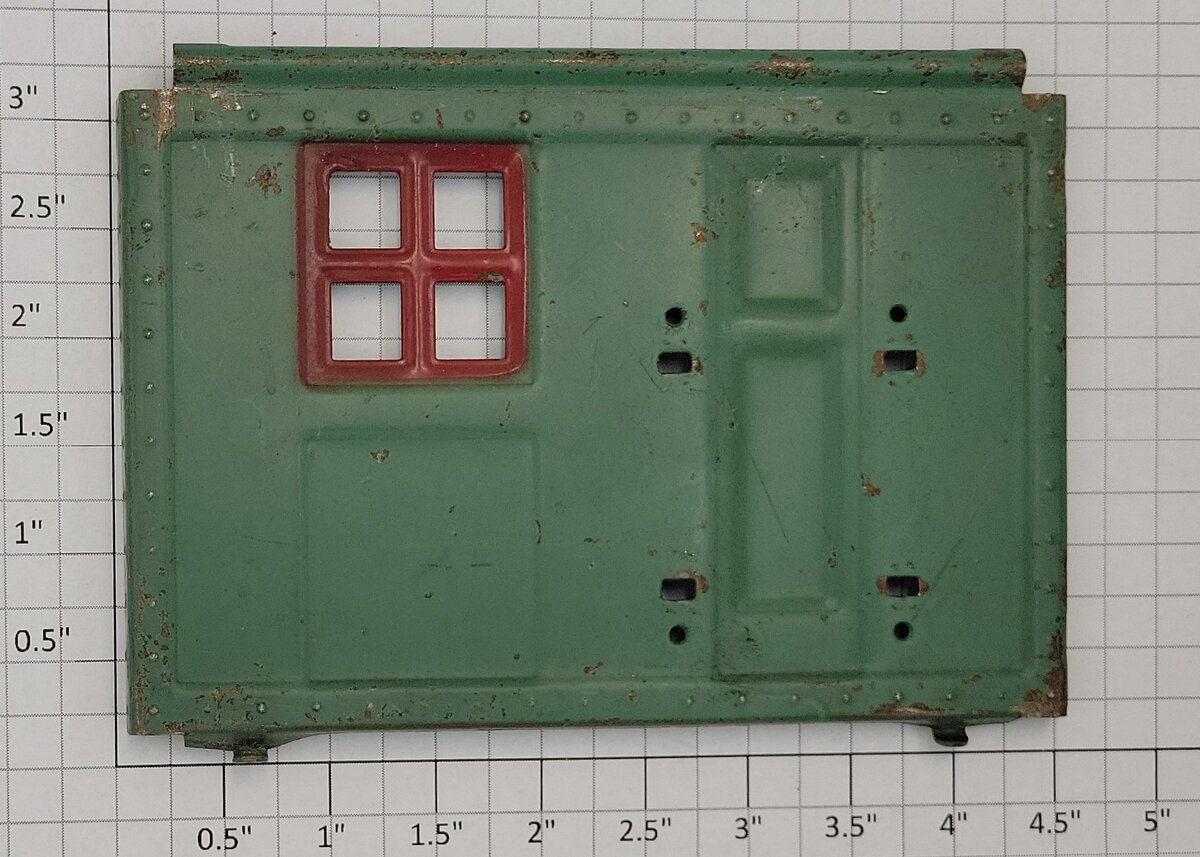 Lionel 219-63 Green Derrick Crane Cab Right Side Panel