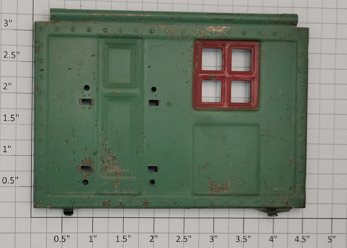 Lionel 219-69 Green Derrick Crane Cab Left Side Panel
