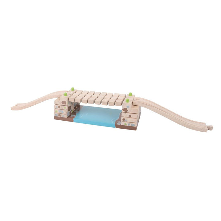 Big Jig Rails BJT220 Wooden Train Clickety Clack Bridge Building