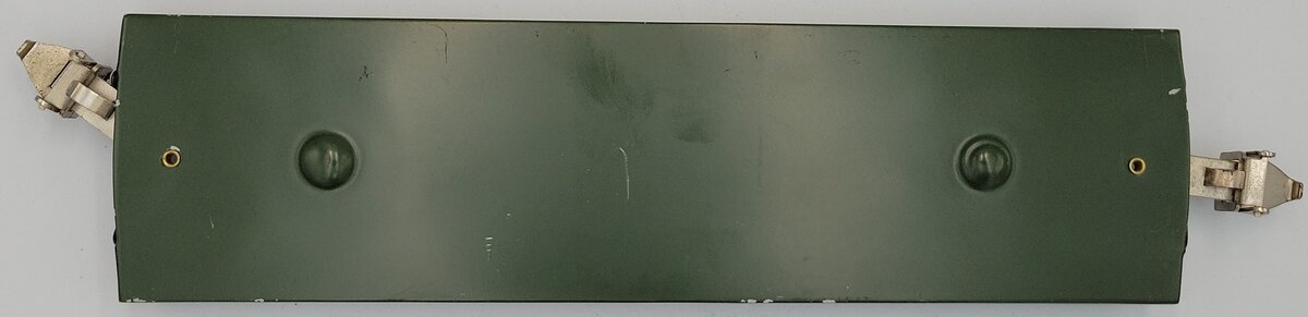 Ives 196-1 Vintage Standard Gauge Green Flatcar Frame with Couplers