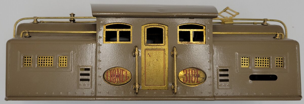 Lionel 318E-2 Brown Vintage Standard Gauge Electric Locomotive Shell & Trim