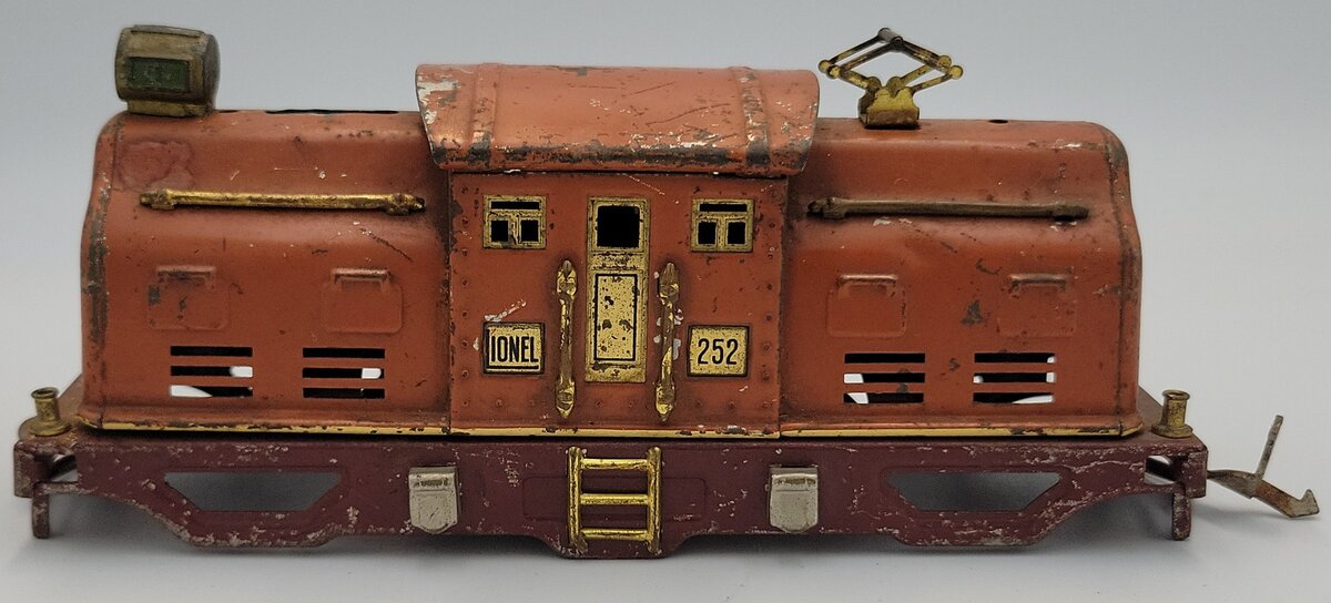 Lionel 252-1 O Gauge Orange Electric Loco Shell with Maroon Frame