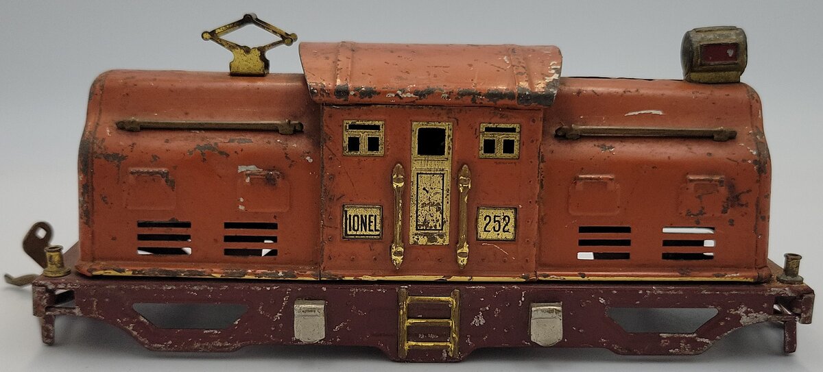 Lionel 252-1 O Gauge Orange Electric Loco Shell with Maroon Frame