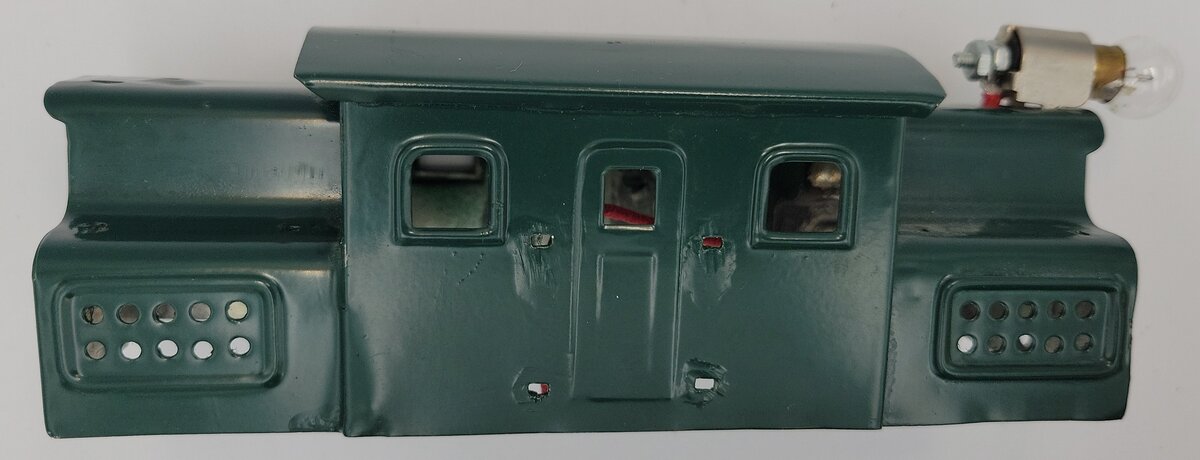 Lionel 154-1 Prewar Repainted Dark Green Electric Loco Shell w/Strap Light