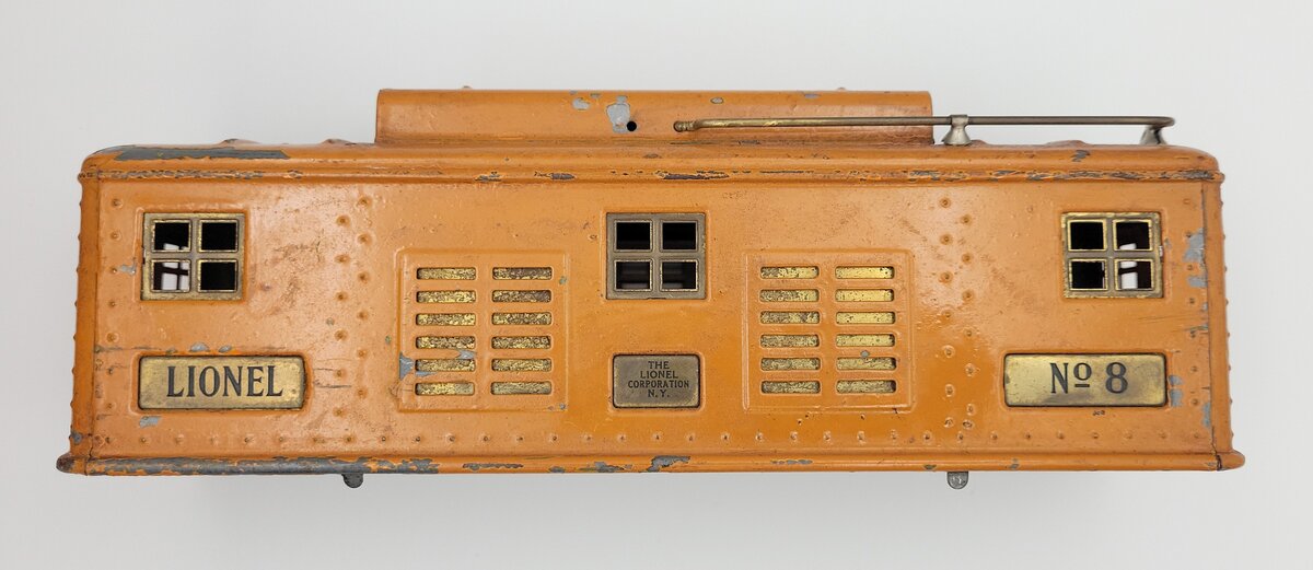 Lionel 8E-5 Repainted Orange Electric Locomotive Body Shell with Some Trim #8