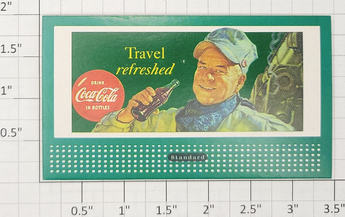 Lionel D-199 "Travel Refreshed" Coca-Cola Small Billboard Insert