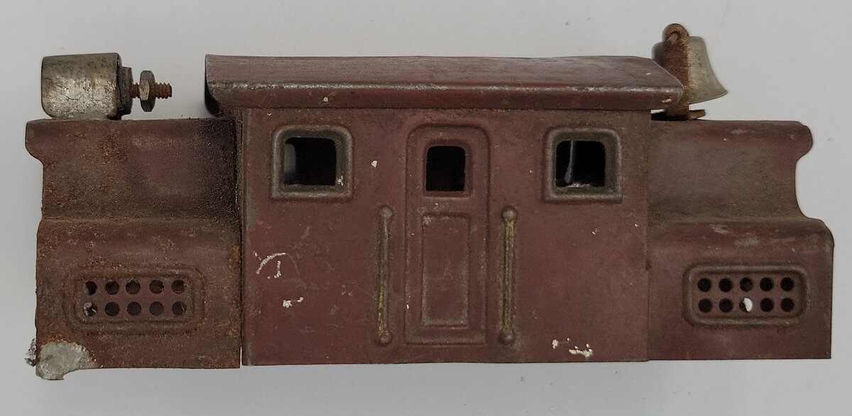 Lionel 150-1 Prewar S Scale Brown Electric Loco Shell w/Strap Light and Bell