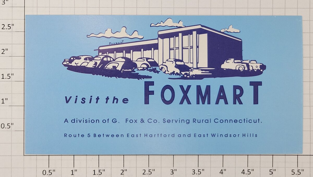 American Flyer HSP-FMNV Blue "FoxMart" Billboard Insert